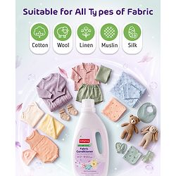 Babyhug Plant Based Fabric Conditioner with Gentle Floral Freshness - 750 ml| Long Lasting| No Harmful Residue| Maintains Fabric Shine|Prevents Stiffness| All types for Fabric| Dermatologically Tested