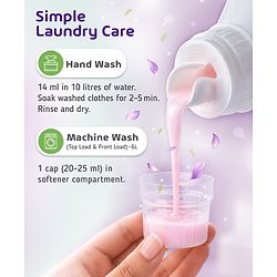 Babyhug Plant Based Fabric Conditioner with Gentle Floral Freshness - 750 ml| Long Lasting| No Harmful Residue| Maintains Fabric Shine|Prevents Stiffness| All types for Fabric| Dermatologically Tested