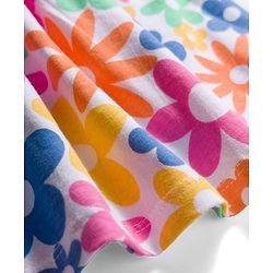Babyhug 100% Cotton Knit Sleeveless Floral Printed Frock With Bloomer & Headband - Multicolour