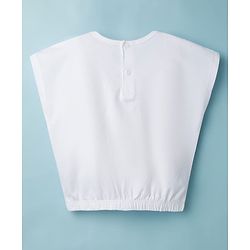 Babyhug Cotton Knit Half Sleeves T-Shirt With Bunny Patch - Multicolor