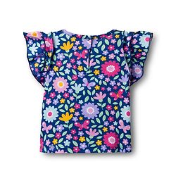 Babyhug 100% Cotton Knit Half Sleeves Floral Printed T-Shirt - Multicolour