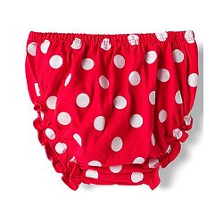 Babyhug Single Jersey Knit Cap Sleeves Polka Dotted Frock with Bloomer - Red
