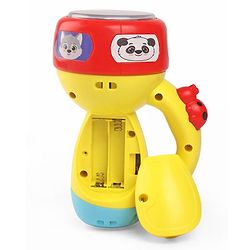 Babyhug Musical Learning Torch for Toddlers| Color-Changing Flashlight| Animal Sounds & Music| Numbers & Color Learning Toy| Interactive Toy| Gifting Option | Yellow