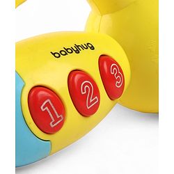 Babyhug Musical Learning Torch for Toddlers| Color-Changing Flashlight| Animal Sounds & Music| Numbers & Color Learning Toy| Interactive Toy| Gifting Option | Yellow