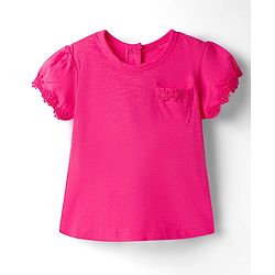 Babyhug 100% Cotton Knit Half Sleeves T-Shirts With Floral Applique Pack Of 3 - Multicolour