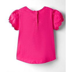 Babyhug 100% Cotton Knit Half Sleeves T-Shirts With Floral Applique Pack Of 3 - Multicolour