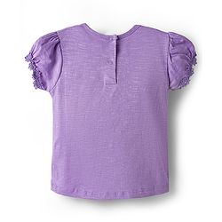 Babyhug 100% Cotton Half Sleeves T-Shirts With Floral Applique Pack Of 3 - Multicolour