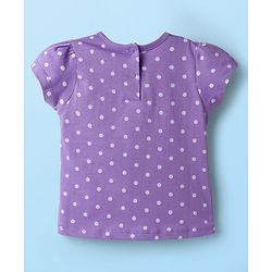 Babyhug 100% Cotton Knit Half Sleeves Floral Hearts & Polka Dots Printed T-Shirts Pack Of 3 - Multicolour