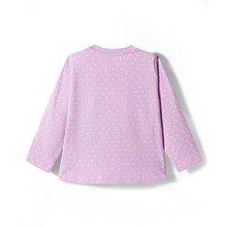 Babyhug Disney Single Jersey Knit Full Sleeves T-Shirts With Minnie Mouse Graphics Pack of 3 - Pink Purple & Green