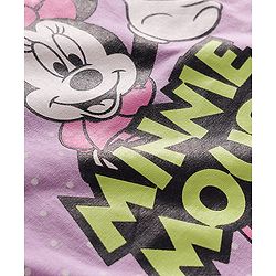 Babyhug Disney Single Jersey Knit Full Sleeves T-Shirts With Minnie Mouse Graphics Pack of 3 - Pink Purple & Green