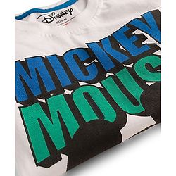 Babyhug Disney Poplin Woven Half Sleeves Shirt With T-Shirt & Mickey Mouse Graphics - Multicolor