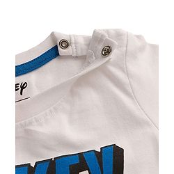 Babyhug Disney Poplin Woven Half Sleeves Shirt With T-Shirt & Mickey Mouse Graphics - Multicolor
