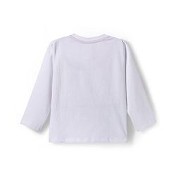 Babyhug Disney Single Jersey Knit Full Sleeves Night Suit With Mickey & Dino Graphics - White & Blue