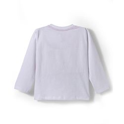 Babyhug Disney Single Jersey Knit Full Sleeves Night Suit With Mickey & Dino Graphics - White & Blue