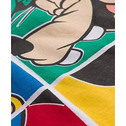 Babyhug Disney Single Jersey Knit Full Sleeves T-Shirt & Pyjama Night Suit With Mickey & Friends Graphics - Red