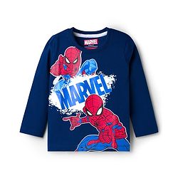 Babyhug Marvel Single Jersey Knit Full Sleeves T-Shirt & Pyjama Night Suit With Spider-Man Graphics - Multicolor