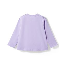 Babyhug Disney Single Jersey Knit Full Sleeves T-Shirt & Pajama Night Suit with Minnie & Friends Graphic - Lavender