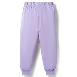 Babyhug Disney Single Jersey Knit Full Sleeves T-Shirt & Pajama Night Suit with Minnie & Friends Graphic - Lavender