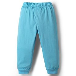 Babyhug Disney Single Jersey Knit Full Sleeves T-Shirt & Lounge Pant Night Suit With Mickey & Pluto Graphics - Light Blue
