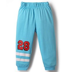 Babyhug Disney Single Jersey Knit Full Sleeves T-Shirt & Lounge Pant Night Suit With Mickey & Pluto Graphics - Light Blue