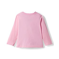 Babyhug Disney 100% Cotton Full Sleeves  T-Shirt & Pyjama Night Suit With Minnie Mouse Graphic - Pink