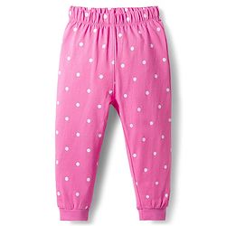 Babyhug Disney 100% Cotton Full Sleeves  T-Shirt & Pyjama Night Suit With Minnie Mouse Graphic - Pink