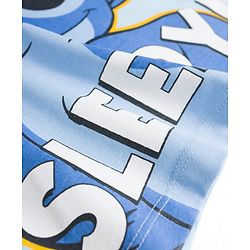 Babyhug Disney Single Jersey Knit Full Sleeves T-Shirt & Pyjama Night Suit With Stitch Graphics - Blue