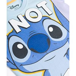 Babyhug Disney Single Jersey Knit Full Sleeves T-Shirt & Pyjama Night Suit With Stitch Graphics - Blue