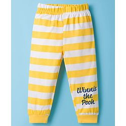 Babyhug Disney Single Jersey Knit Full Sleeves T-Shirt & Pyjama Night Suit With Winnie The Pooh Graphics - Multicolor