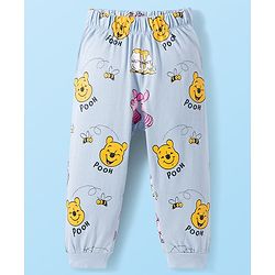 Babyhug Disney Single Jersey  Knit Full Sleeves T-Shirt & Pyjama Night Suit Set with Winnie the Pooh Graphic - Multicolour