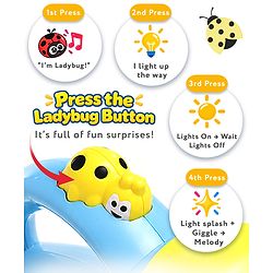Babyhug Musical Learning Torch for Toddlers| Color-Changing Flashlight| Animal Sounds & Music| Numbers & Color Learning Toy| Interactive Toy| Gifting Option | Yellow