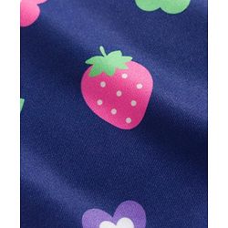 Babyhug Water Repellent Printed V Cut Swimsuit - Navy Blue