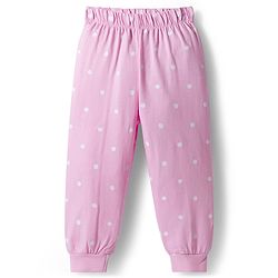 Babyhug Disney Single Jersey Knit Full Sleeves T-Shirt & Pyjama Night Suit With Minnie & Friends Graphics - Multicolor