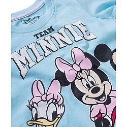 Babyhug Disney Single Jersey Knit Full Sleeves T-Shirt & Pyjama Night Suit With Minnie & Friends Graphics - Multicolor