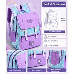 Babyhug 16 Inches Dino Theme Snappy Backpack | 2 Main Compartments, 2 Front Pockets, 2 Side Bottle Pockets | Water Resistant | Durable Zippers | For School, Travel & Outdoors | Green Black