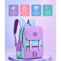 Babyhug 16 Inches Dino Theme Snappy Backpack | 2 Main Compartments, 2 Front Pockets, 2 Side Bottle Pockets | Water Resistant | Durable Zippers | For School, Travel & Outdoors | Green Black