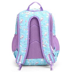 Babyhug 16 Inches Dino Theme Snappy Backpack | 2 Main Compartments, 2 Front Pockets, 2 Side Bottle Pockets | Water Resistant | Durable Zippers | For School, Travel & Outdoors | Green Black
