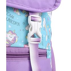 Babyhug 16 Inches Dino Theme Snappy Backpack | 2 Main Compartments, 2 Front Pockets, 2 Side Bottle Pockets | Water Resistant | Durable Zippers | For School, Travel & Outdoors | Green Black
