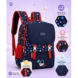 Babyhug 16 Inches Dino Theme Snappy Backpack | 2 Main Compartments, 2 Front Pockets, 2 Side Bottle Pockets | Water Resistant | Durable Zippers | For School, Travel & Outdoors | Green Black
