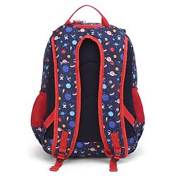 Babyhug 16 Inches Dino Theme Snappy Backpack | 2 Main Compartments, 2 Front Pockets, 2 Side Bottle Pockets | Water Resistant | Durable Zippers | For School, Travel & Outdoors | Green Black