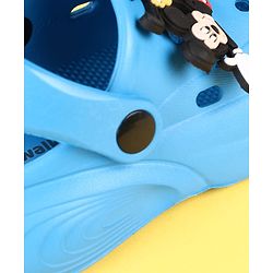Cute Walk by Babyhug Disney Clogs with Mickey Mouse Applique - Blue