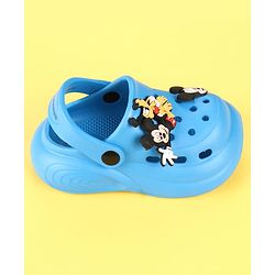 Cute Walk by Babyhug Disney Clogs with Mickey Mouse Applique - Blue