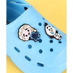 Cute Walk by Babyhug Disney  Back Strap Clogs With Elsa Applique - Light Blue