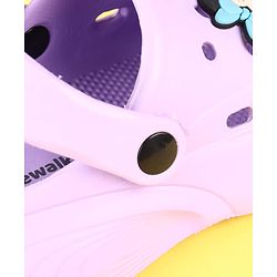Cute Walk by Babyhug Disney Clogs with Minnie Mouse Applique - Purple