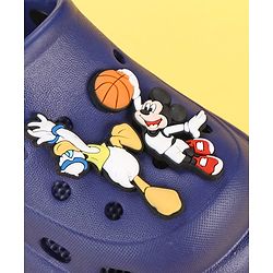 Cute Walk by Babyhug Disney Back Strap Clogs With Micky Mouse Applique - Navy Blue