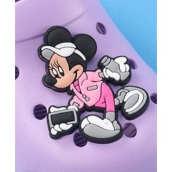 Cute Walk by Babyhug Disney Clogs with Minnie Mouse Applique - Purple