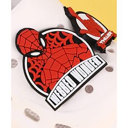 Cute Walk by Babyhug Marvel  Back Strap Clogs With Spider Man Applique - White & Red