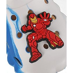 Cute Walk by Babyhug Marvel Back Strap Clogs With Iron Man Applique - Blue
