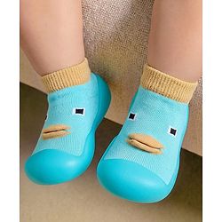 Cute Walk by Babyhug Slip On Sock Shoes With Applique - Pink