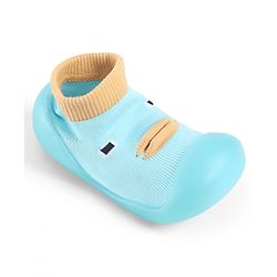 Cute Walk by Babyhug Slip On Sock Shoes With Applique - Pink
